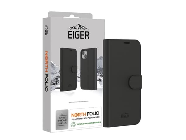 EIGER EGCA00634, Tegnebogsetui, Apple, iPhone 16 Plus, 17 cm (6.7"), Laji