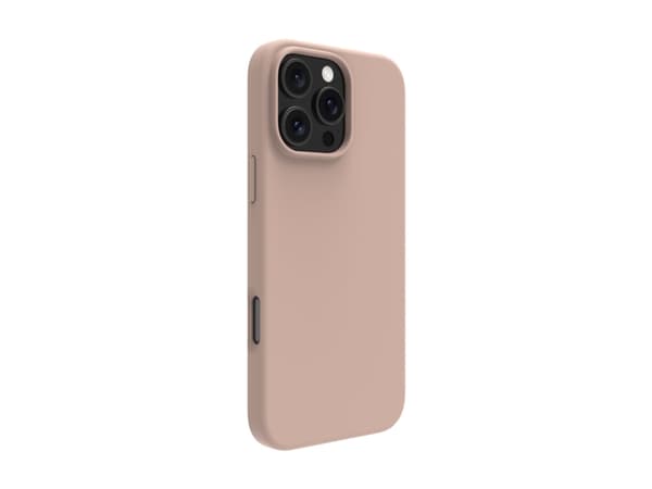 dbramante1928 Monaco - Baksidedeksel for mobiltelefon - MagSafe-samsvar - silikon, plastikk - rosa sand - for Apple iPhone 16 Pro Max