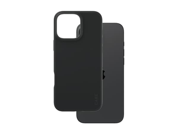 CARE by PanzerGlass - Baksidesskydd för mobiltelefon - termoplastisk polyuretan (TPU), silikonbeläggning - svart - för Apple iPhone 16 Pro Max