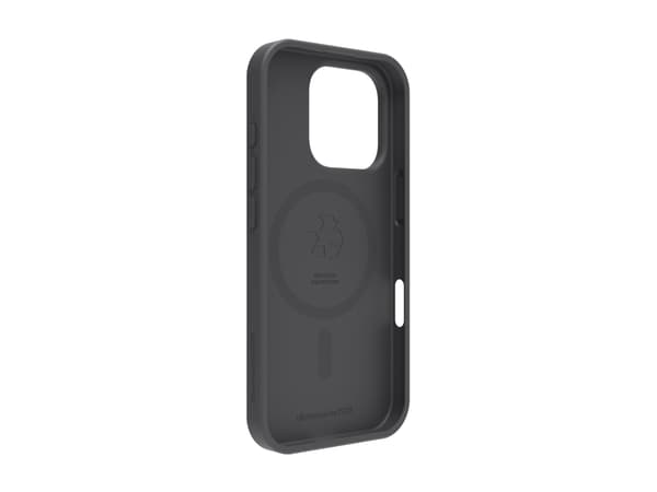 dbramante1928 Greenland Pro - Baksidesskydd för mobiltelefon - MagSafe-kompatibilitet - återvunnen plast - nattsvart - för Apple iPhone 16 Pro