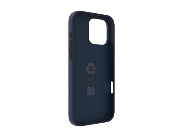 dbramante1928 Iceland Ultra - Baksidesskydd för mobiltelefon - med fällbart ställ - MagSafe-kompatibilitet - D3O, plast - blå - för Apple iPhone 16 P