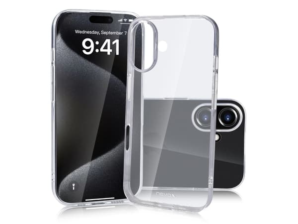 nevox 2367, Cover, Apple, iPhone 16 Plus, 17 cm (6.7"), Transparent
