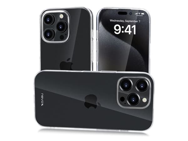 nevox 2369, Omslag, Apple, iPhone 16 Pro Max, 17,5 cm (6.9"), Transparent