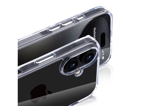 nevox StyleShell SHOCKFlex, Rund (shell case), Apple, iPhone 16 Plus, 17 cm (6.7"), Gjennomsiktig