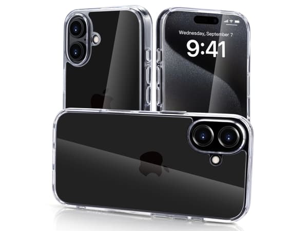 nevox StyleShell SHOCKFlex, Rund (shell case), Apple, iPhone 16 Plus, 17 cm (6.7"), Gjennomsiktig