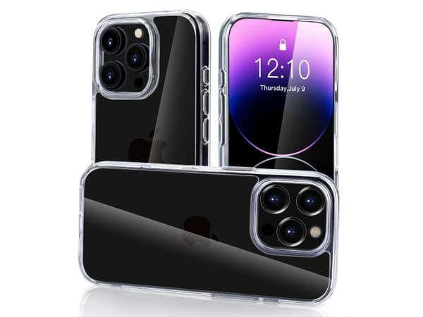 nevox StyleShell SHOCKFlex, Rund (shell case), Apple, iPhone 16 Pro, 16 cm (6.3"), Gjennomsiktig