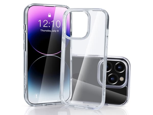 nevox StyleShell SHOCKFlex, Rund (shell case), Apple, iPhone 16 Pro, 16 cm (6.3"), Gjennomsiktig
