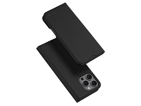 nevox 2372, Folio, Apple, iPhone 16 Pro, 16 cm (6.3"), Svart