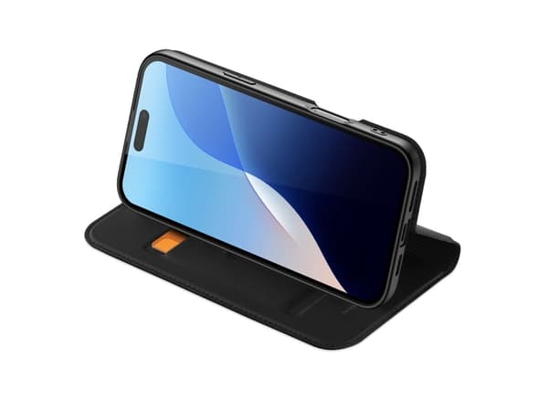 nevox 2372, Folio, Apple, iPhone 16 Pro, 16 cm (6.3"), Svart
