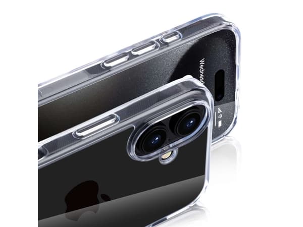 nevox StyleShell SHOCKFlex, Hylde etui, Apple, iPhone 16, 15,5 cm (6.1"), Läpinäkyvä