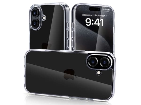 nevox StyleShell SHOCKFlex, Hylde etui, Apple, iPhone 16, 15,5 cm (6.1"), Läpinäkyvä