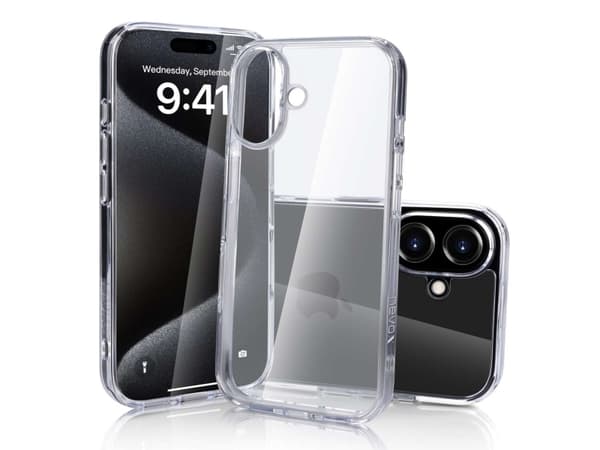 nevox StyleShell SHOCKFlex, Hylde etui, Apple, iPhone 16, 15,5 cm (6.1"), Läpinäkyvä