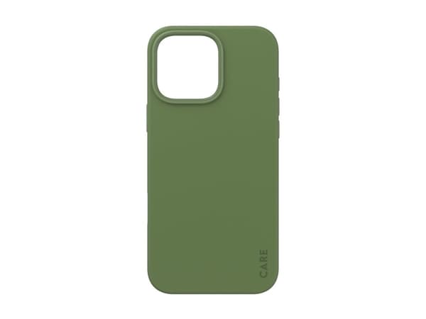 CARE by PanzerGlass - Baksidedeksel for mobiltelefon - MagSafe-samsvar - resirkulert plast - grønn - for Apple iPhone 16 Pro Max