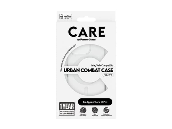 CARE by PanzerGlass Urban Combat - Baksida till mobiltelefon - MagSafe-kompatibilitet - termoplastisk polyuretan (TPU), polykarbonat (PC), oleofob be