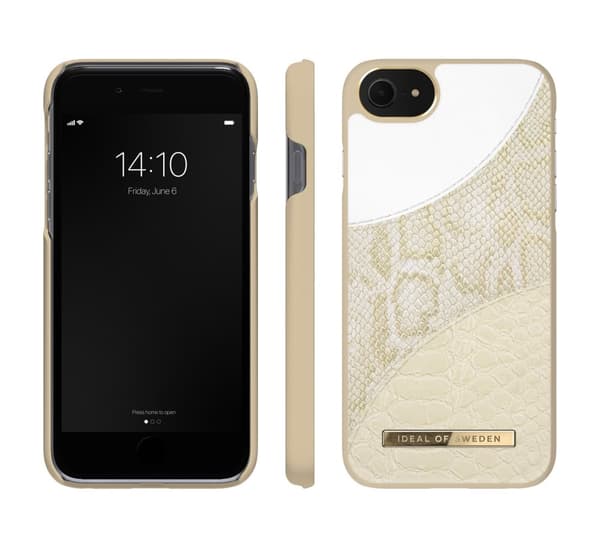 IDeal of Sweden Atelier Case iPhone SE/8/7/6/6S - Cream Gold Snake