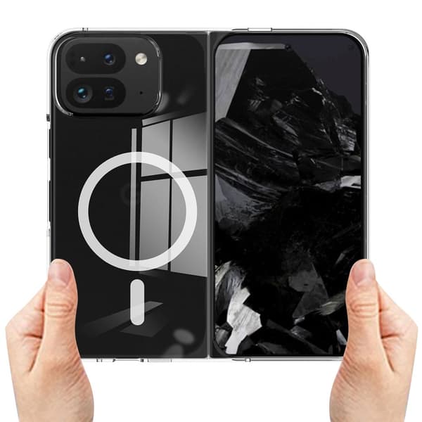 Google Pixel 9 Pro Fold 5G Magneettikotelo TPU + Akryyli Puhelimen Suojakuori, Yhteensopiva MagSafen Kanssa