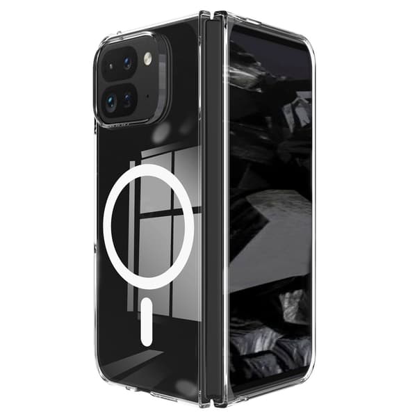 Google Pixel 9 Pro Fold 5G Magneettikotelo TPU + Akryyli Puhelimen Suojakuori, Yhteensopiva MagSafen Kanssa