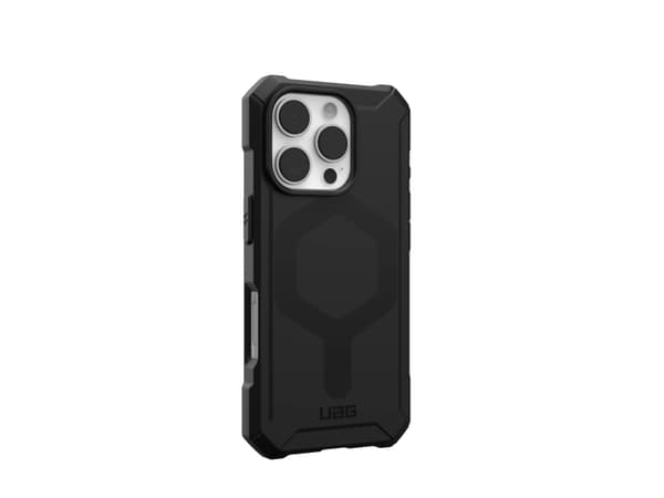 Urban Armor Gear Essential Armor, Deksel, Apple, iPhone 16 Pro, 16 cm (6,3"), Sort