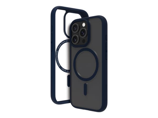 dbramante1928 Grenen - Baksidesskydd för mobiltelefon - MagSafe-kompatibilitet - plast - blå, genomskinlig baksida - för Apple iPhone 16 Pro