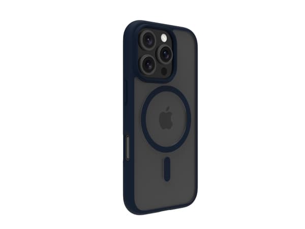 dbramante1928 Grenen - Baksidesskydd för mobiltelefon - MagSafe-kompatibilitet - plast - blå, genomskinlig baksida - för Apple iPhone 16 Pro