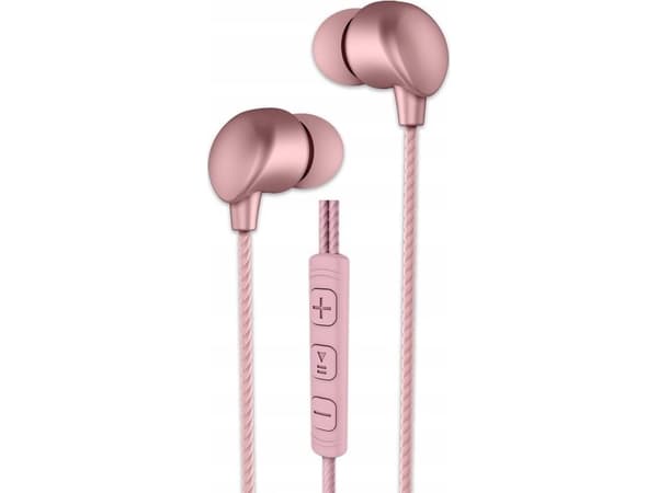 Audeeo kuulokkeet Audeeo Metallic Wired Earphones 2 (ruusukulta)