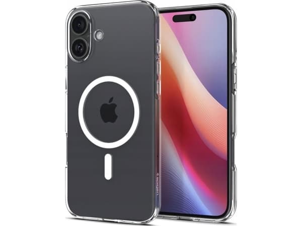 Spigen Liquid Crystal MagFit iPhone 16 Case Crystal Clear, Cover, Apple, iPhone 16, 15.5 cm (6.1"), Transparent