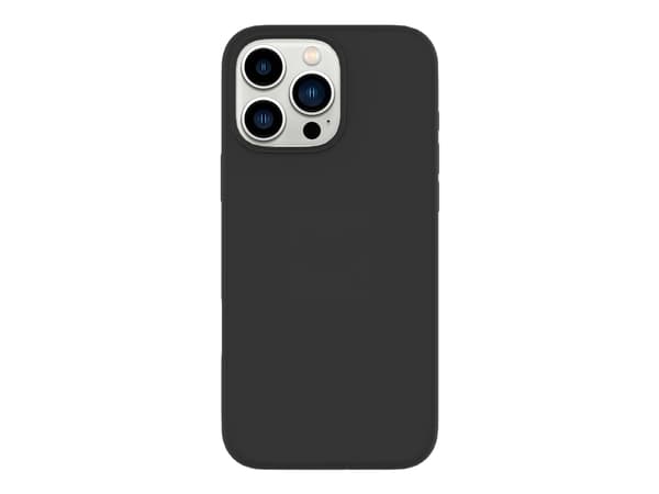 eSTUFF Infinite Riga - Baksidedeksel for mobiltelefon - 76% recycled material - polykarbonat, silikon - svart - for Apple iPhone 16 Pro Max