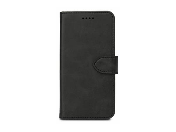 eSTUFF WALES - Vikbart fodral för mobiltelefon - polyuretan (PU) - svart - för Samsung Galaxy XCover7