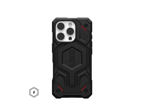 Urban Armor Gear Monarch Pro kevlar, Omslag, Apple, iPhone 16 Pro, 16 cm (6.3"), Svart
