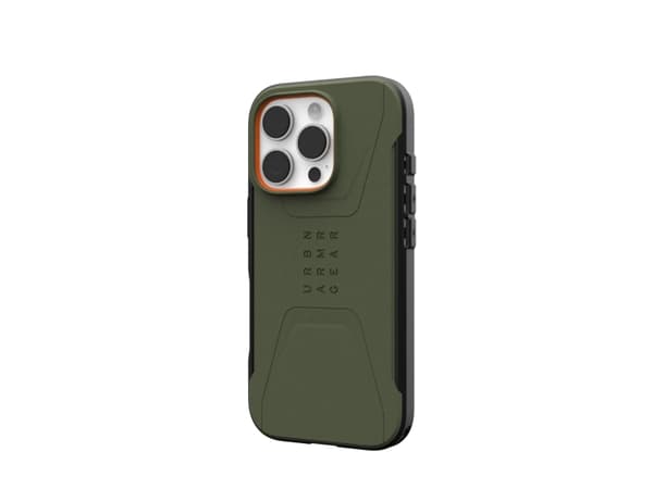 Urban Armour Gear Civilian, deksel, Apple, iPhone 16 Pro, 16 cm (6,3"), Oliven