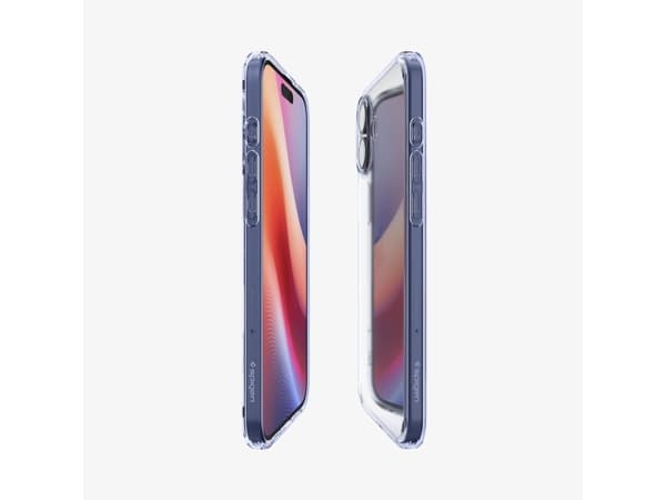 Spigen Ultra Hybrid, Omslag, Apple, iPhone 16 Plus, 17 cm (6.7"), Blå, Transparent