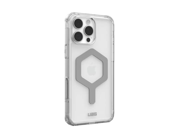 Urban Armor Gear Plyo, kansi, Apple, iPhone 16 Pro Max, 17,5 cm (6,9"), hopea, läpinäkyvä