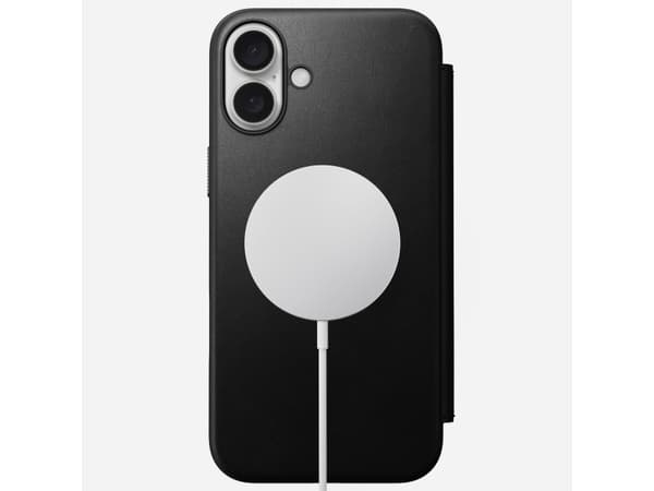 Nomad Modernes Leder Folio Schwarz-, Apple