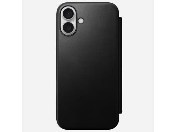 Nomad Modernes Leder Folio Schwarz-, Apple