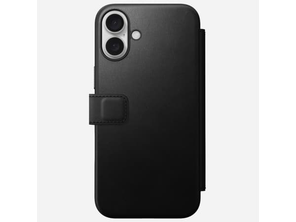 Nomad Modernes Leder Folio Schwarz-, Apple