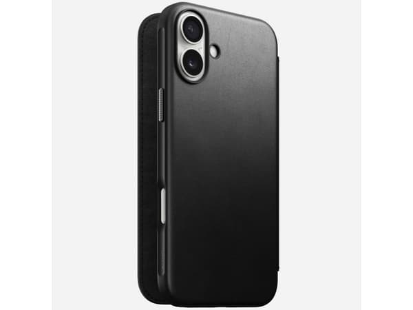 Nomad Modernes Leder Folio Schwarz-, Apple