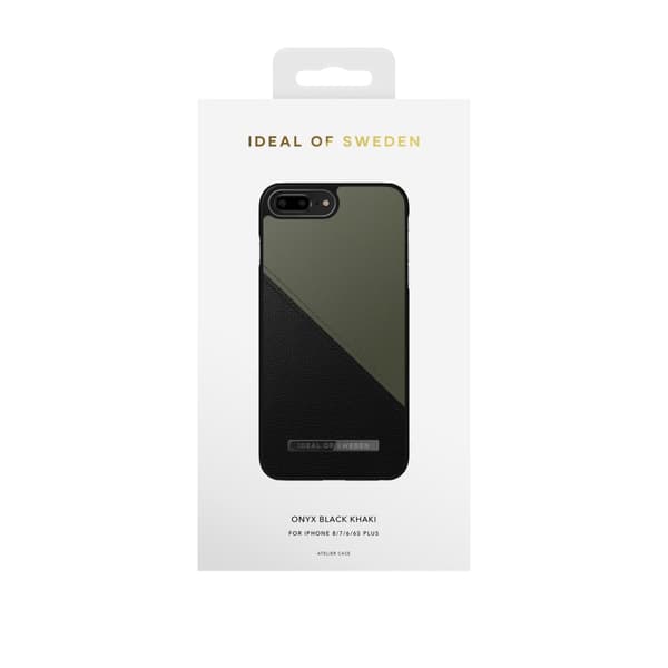 IDeal of Sweden Atelier Case iPhone 8/7/6/6S Plus Onyx Black Khaki