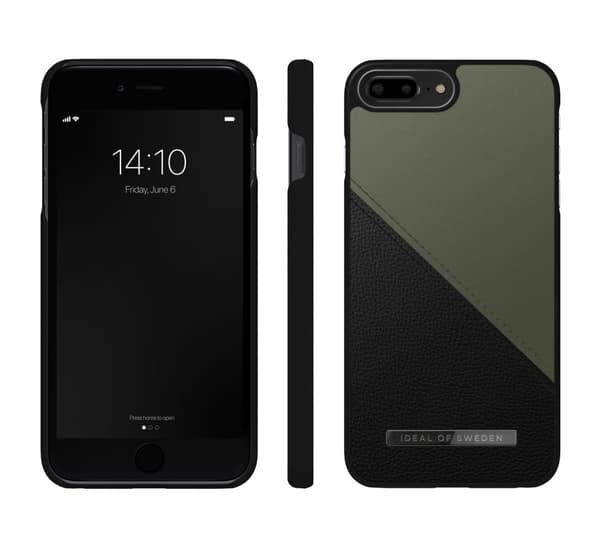 IDeal of Sweden Atelier Case iPhone 8/7/6/6S Plus Onyx Black Khaki