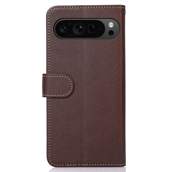 KHAZNEH Til Google Pixel 9 Pro XL Pung Etui Litchi Struktur Telefoncover