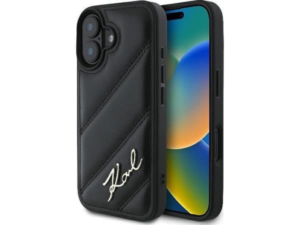Karl Lagerfeld Karl Lagerfeld KLHCP16MPQDSMGK iPhone 16 Plus 6.7" czarny/black hardcase Quilted Signature