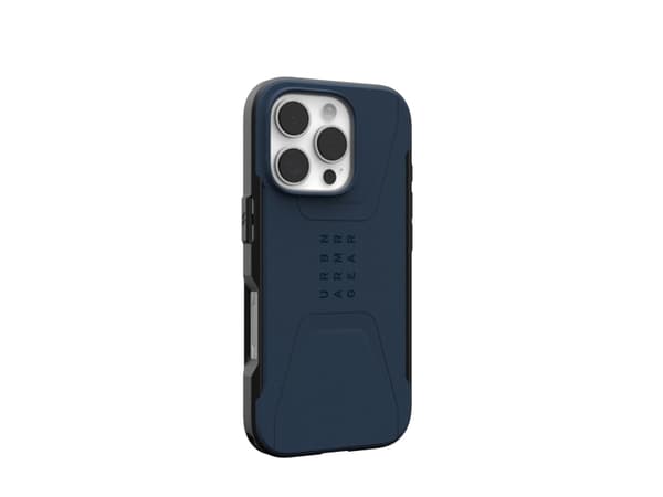 Urban Armour Gear Civilian, Skal, Apple, iPhone 16 Pro, 16 cm (6,3"), Marinblå