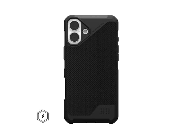 Urban Armour Gear Metropolis LT, Deksel, Apple, iPhone 16 Plus, 17 cm (6,7"), Sort