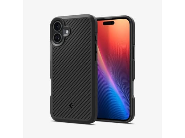 Spigen Core Armor, Omslag, Apple, iPhone 16 Plus, 17 cm (6.7"), Svart