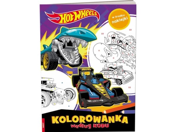 Målarbok med kod Hot Wheels KKO-1601