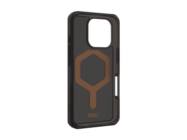 UAG Plyo Series - Baksidedeksel for mobiltelefon - MagSafe-samsvar - PC-bakplate, termoplastisk polyuretanramme (TPU) - svart/bronse - for Apple iPho