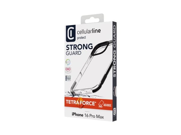 Cellularline 8018080482434, Omslag, Apple, iPhone 16 Pro Max, 17,5 cm (6.9"), Svart