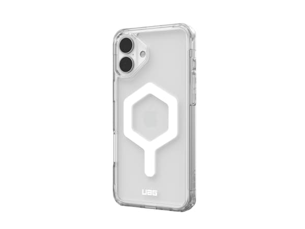 Urban Armor Gear Plyo, Omslag, Apple, iPhone 16 Plus, 17 cm (6.7"), Transparent, Vit
