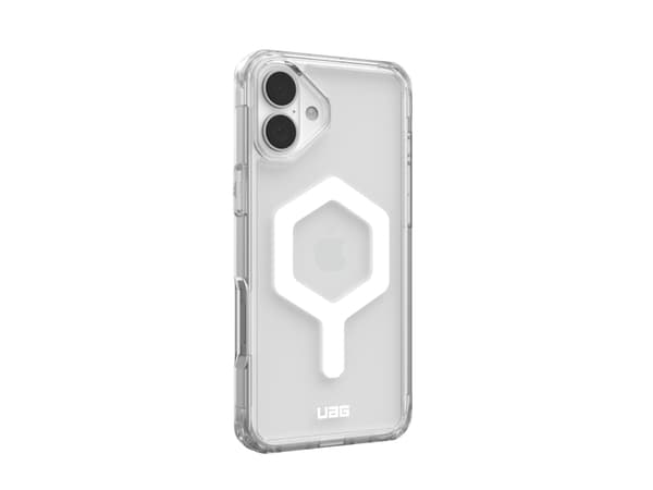 Urban Armor Gear Plyo, Omslag, Apple, iPhone 16 Plus, 17 cm (6.7"), Transparent, Vit