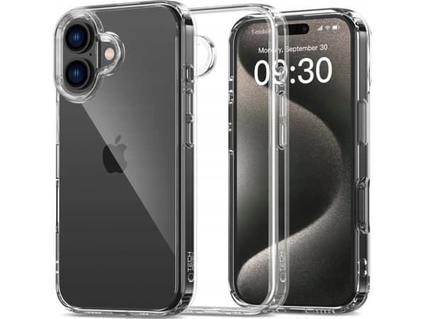 Tech-Protect TECH-PROTECT FLEXAIR HYBRID IPHONE 16 CLEAR