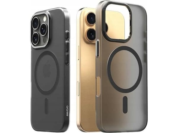 Dėklas Araree Aero Frame-fodral iPhone 16 Pro 6,3" transparent-juoda/clear juodas AR20-02121A